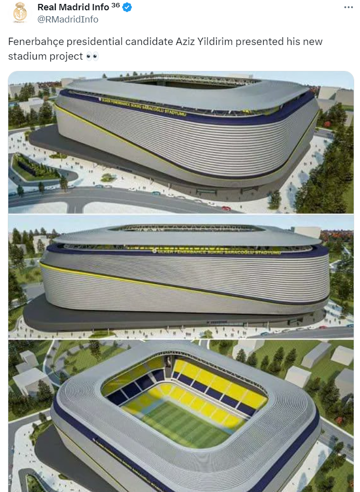 Projekt NOWEGO STADIONU Fenerbahce wygląda jak... xD